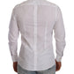 Elegant White Cotton Poplin Dress Shirt