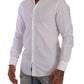 Elegant White Cotton Poplin Dress Shirt