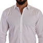 Elegant White Martini Dress Shirt