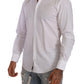 Elegant White Martini Dress Shirt