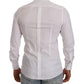 Elegant White Slim Fit Cotton Dress Shirt