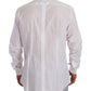 Elegant White Cotton Dress Shirt
