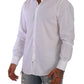 Elegant White Slim Fit Martini Dress Shirt