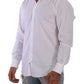 Elegant White Slim Fit Martini Dress Shirt