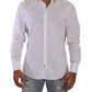 Elegant White Slim Fit Martini Dress Shirt
