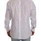 Elegant White Slim Fit Tuxedo Shirt