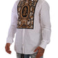 Elegant White Slim Fit Tuxedo Shirt