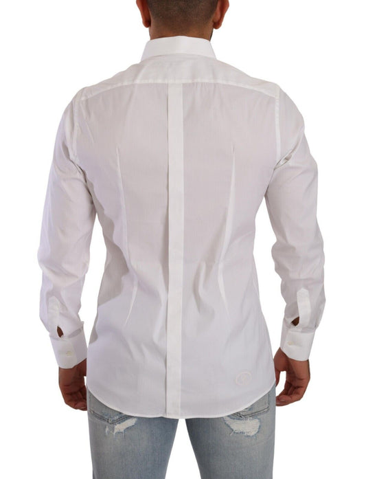 Elegant Slim Fit White Dress Shirt