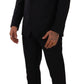 Elegant Black Martini Three-Piece Wool Suit