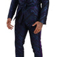 Metallic Blue Slim Fit Designer Suit