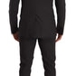 Elegant Gray Slim Fit Wool Suit