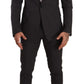 Elegant Gray Slim Fit Wool Suit
