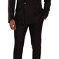 Elegant Purple Wool 3-Piece Men's Suit