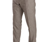 Elegant Gray Linen-Silk Blend Suit