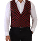 Elegant Polka Dot Dress Vest