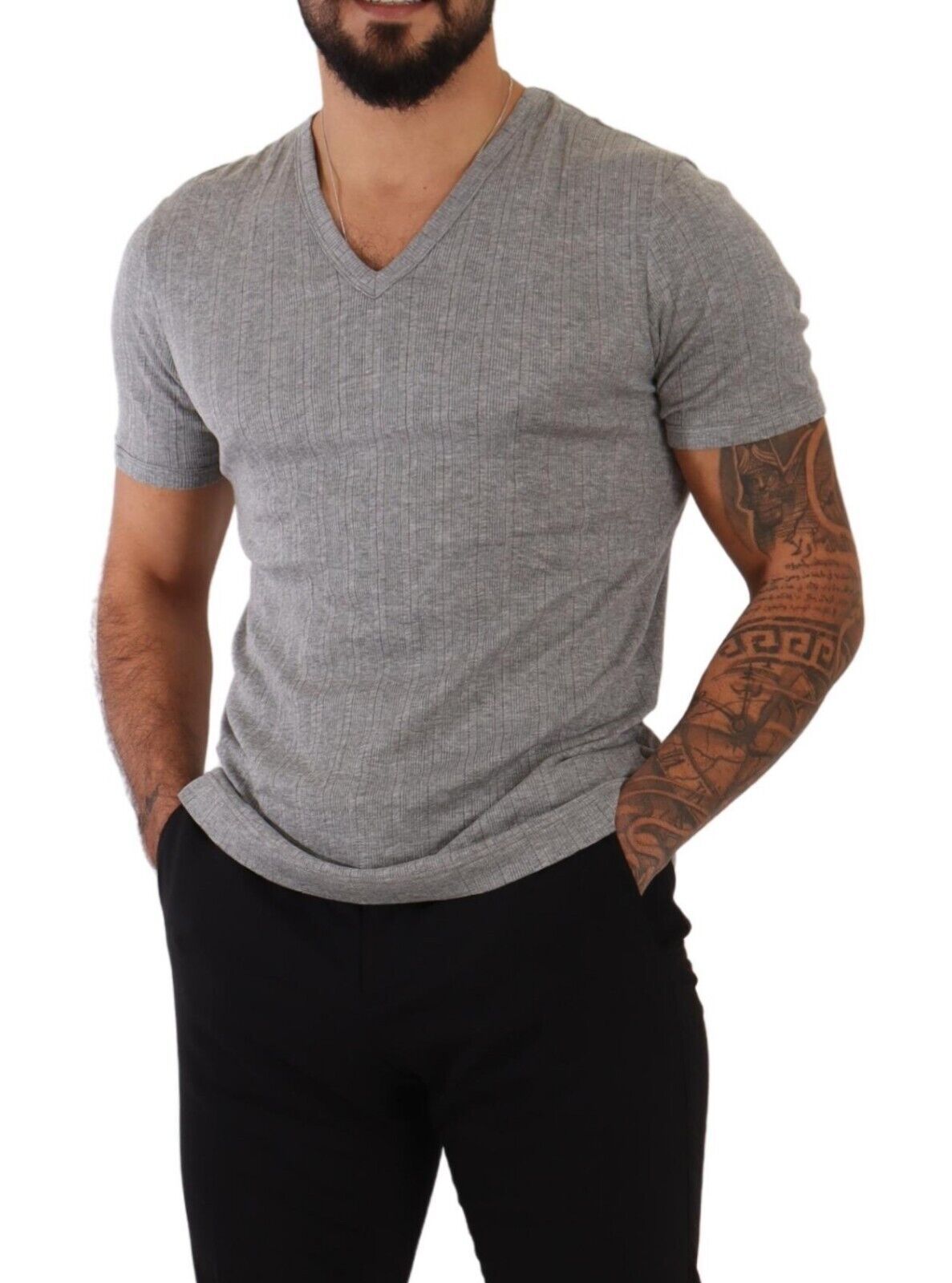 Deep V-Neck Luxury Underwear Tee