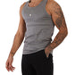 Elegant Melange Grey Tank Top T-Shirt