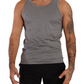 Elegant Melange Grey Tank Top T-Shirt