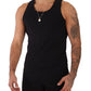 Elegant Black Cotton Tank Top