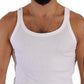 Elegant White Cotton Tank Top