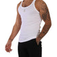Elegant White Cotton Tank Top