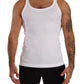 Elegant White Cotton Tank Top