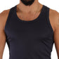 Navy Blue Modal Silk Tank Top Tee