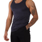 Navy Blue Modal Silk Tank Top Tee