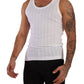 Chic White Modal-Cotton Tank Top Tee