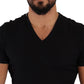 Elegant V-Neck Silk Blend Tee