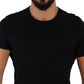 Elegant V-Neck Silk Blend Tee