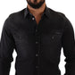 Elegant Slim Fit Denim Shirt