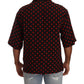 Elegant Silk Polka Dots Button-Down Shirt