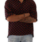 Elegant Silk Polka Dots Button-Down Shirt