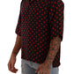Elegant Silk Polka Dots Button-Down Shirt