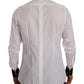 Elegant Gold Cotton Dress Shirt