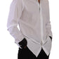 Elegant Gold Cotton Dress Shirt