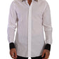 Elegant Gold Cotton Dress Shirt