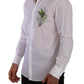 Elegant White Cotton Dress Shirt