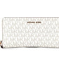 Jet Set Travel Large Vanilla Signature Pink Continental Wallet