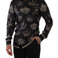 Slim Fit Crown Print Silk Shirt