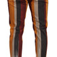 Multicolor Striped Skinny Pants