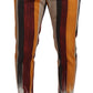 Multicolor Striped Skinny Pants