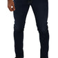 Chic Dark Blue Skinny Denim Jeans