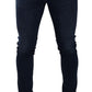 Chic Dark Blue Skinny Denim Jeans