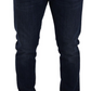 Sleek Slim Fit Blue Denim Jeans