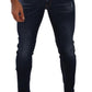 Elegant Slim Fit Denim Trousers