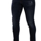 Elegant Slim Fit Denim Trousers
