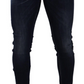Elegant Slim Fit Denim Trousers