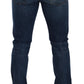 Elegant Dark Blue Skinny Denim Jeans